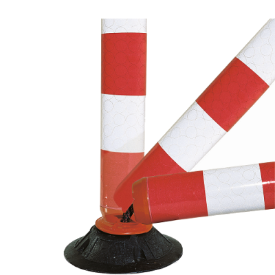 <u>Traffic-Line FlexPin Flexible 460mm Red and White Plastic Post with Base</u>